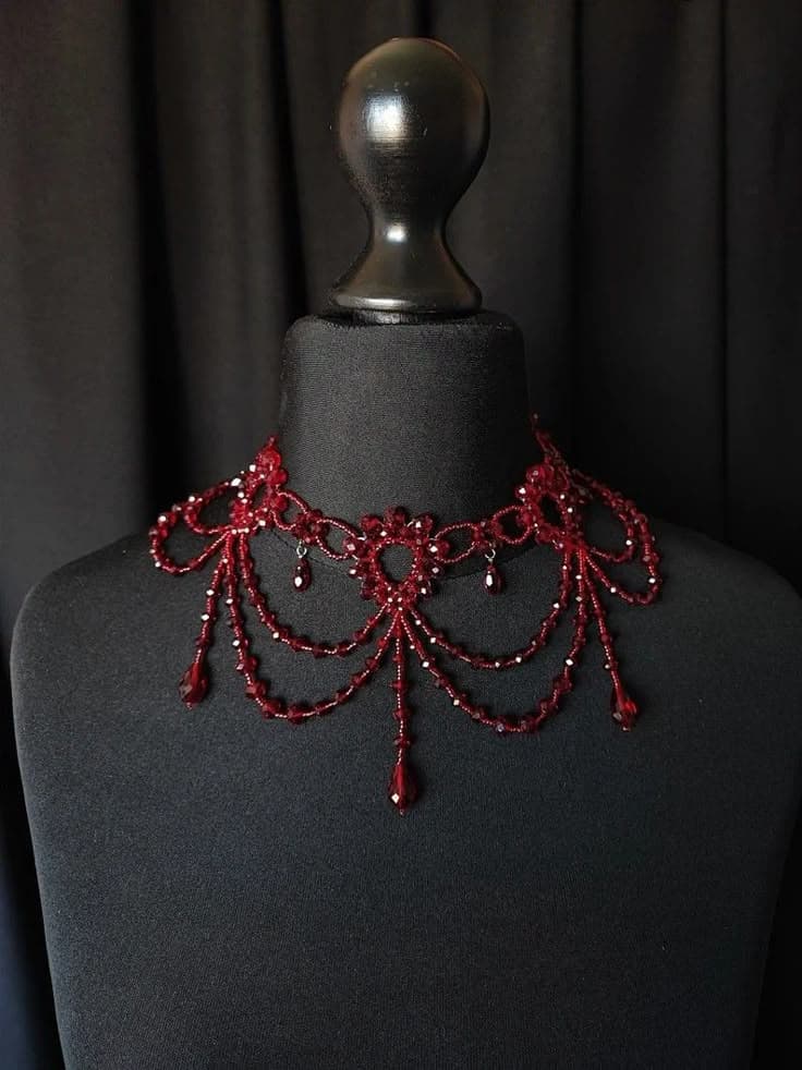 Crimson Gothic Choker