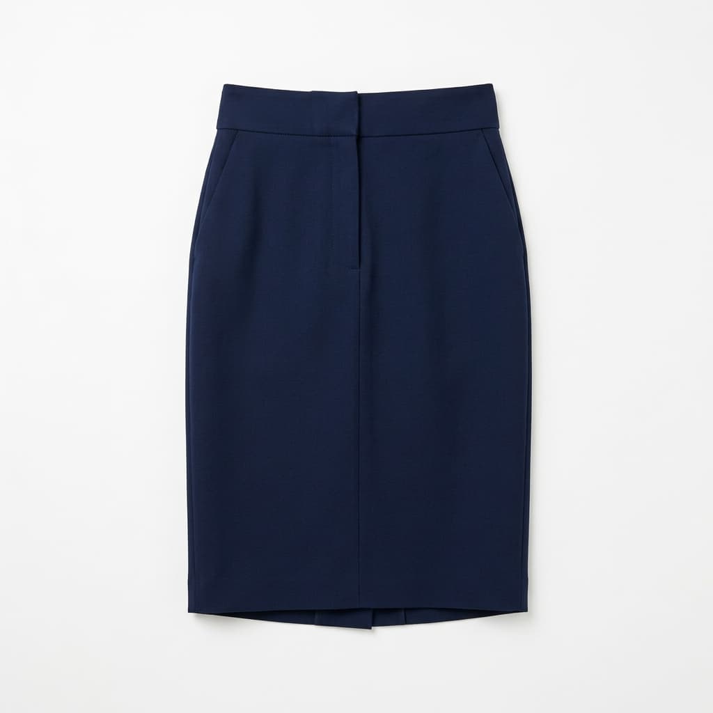 Navy Pencil Skirt
