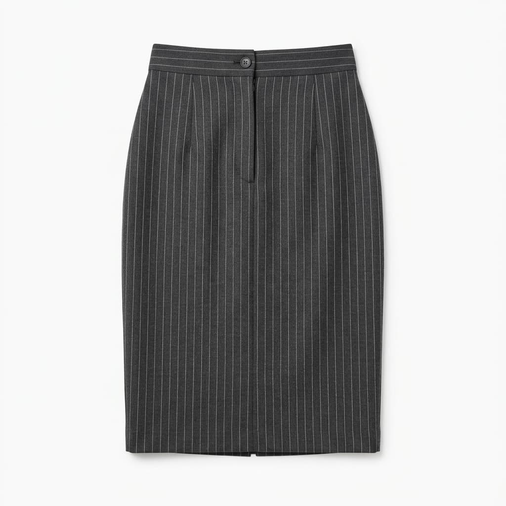 Pinstripe Pencil Skirt