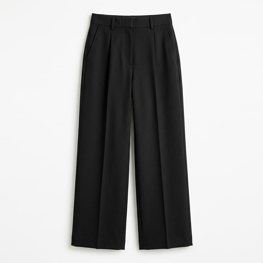 Black Wide Trousers