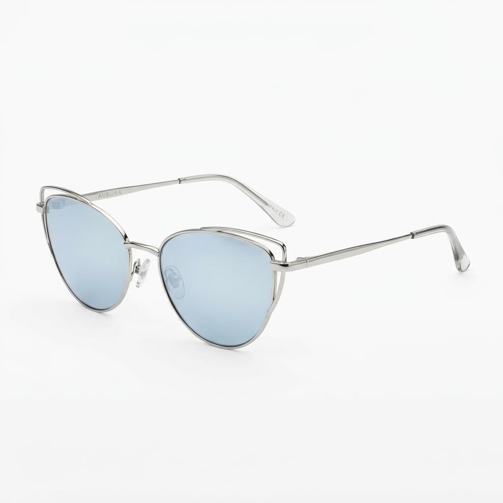 Silver / Blue Cat-Eye