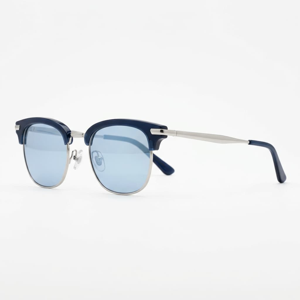 Silver / Blue Browline