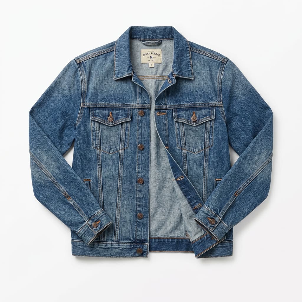 Washed Denim Trucker