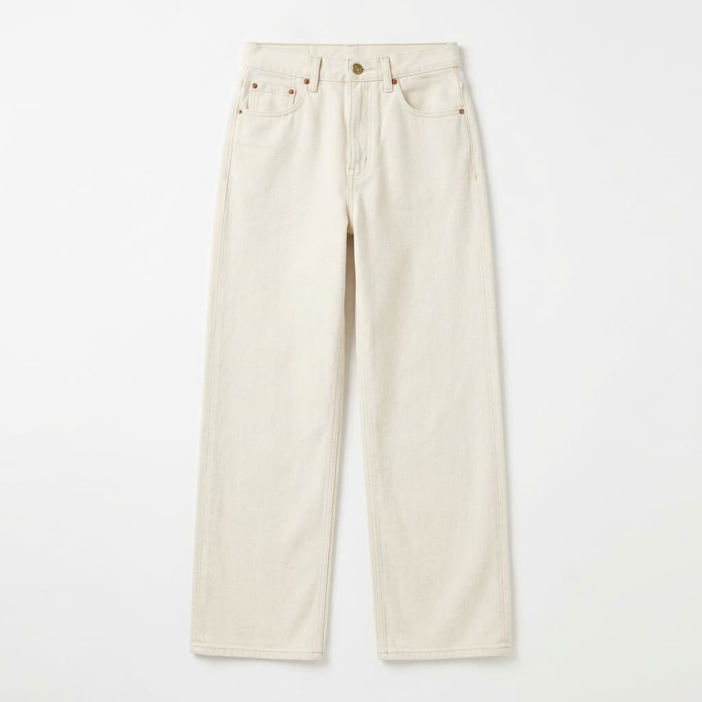 Ecru Wide-Leg