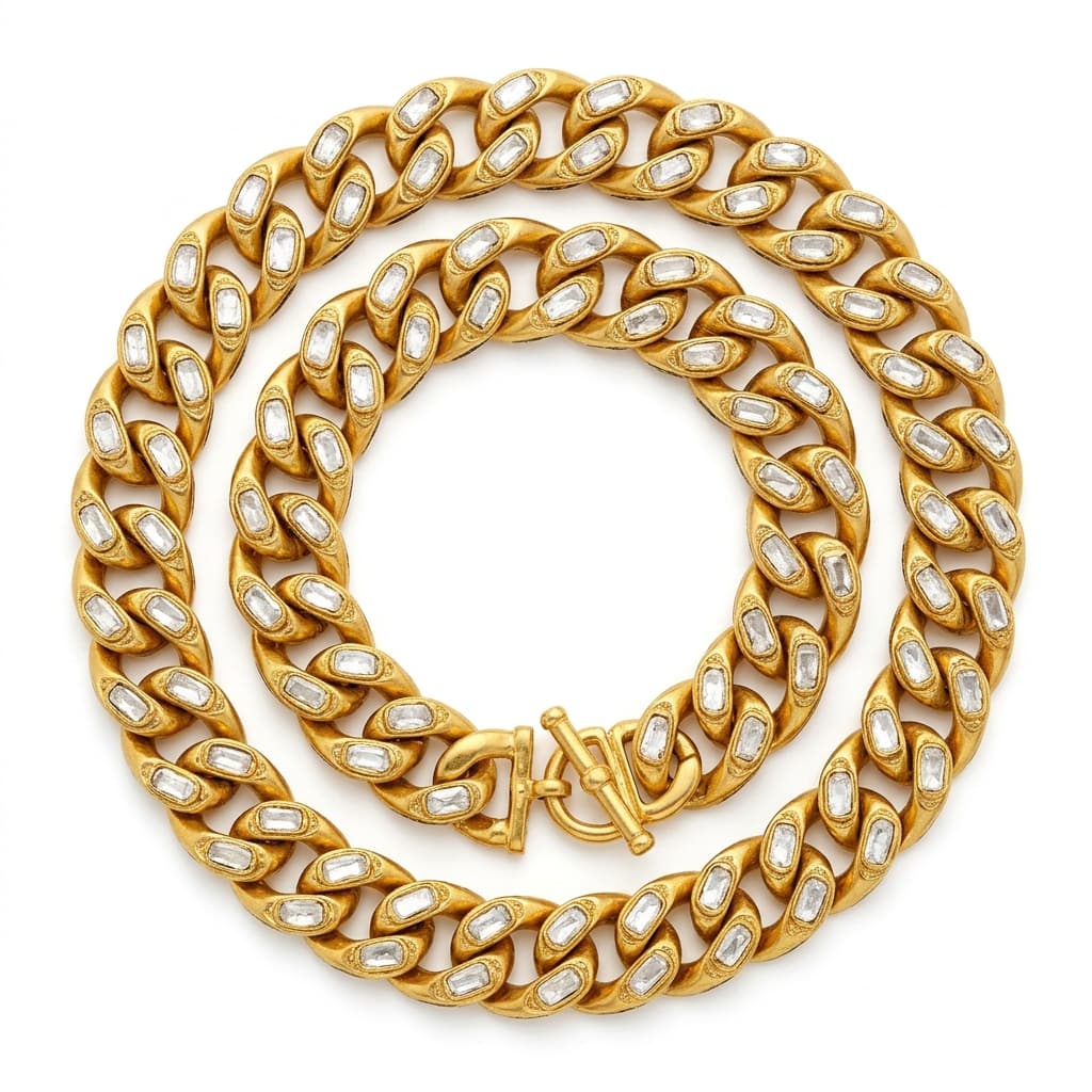 Kundan Cuban Chain