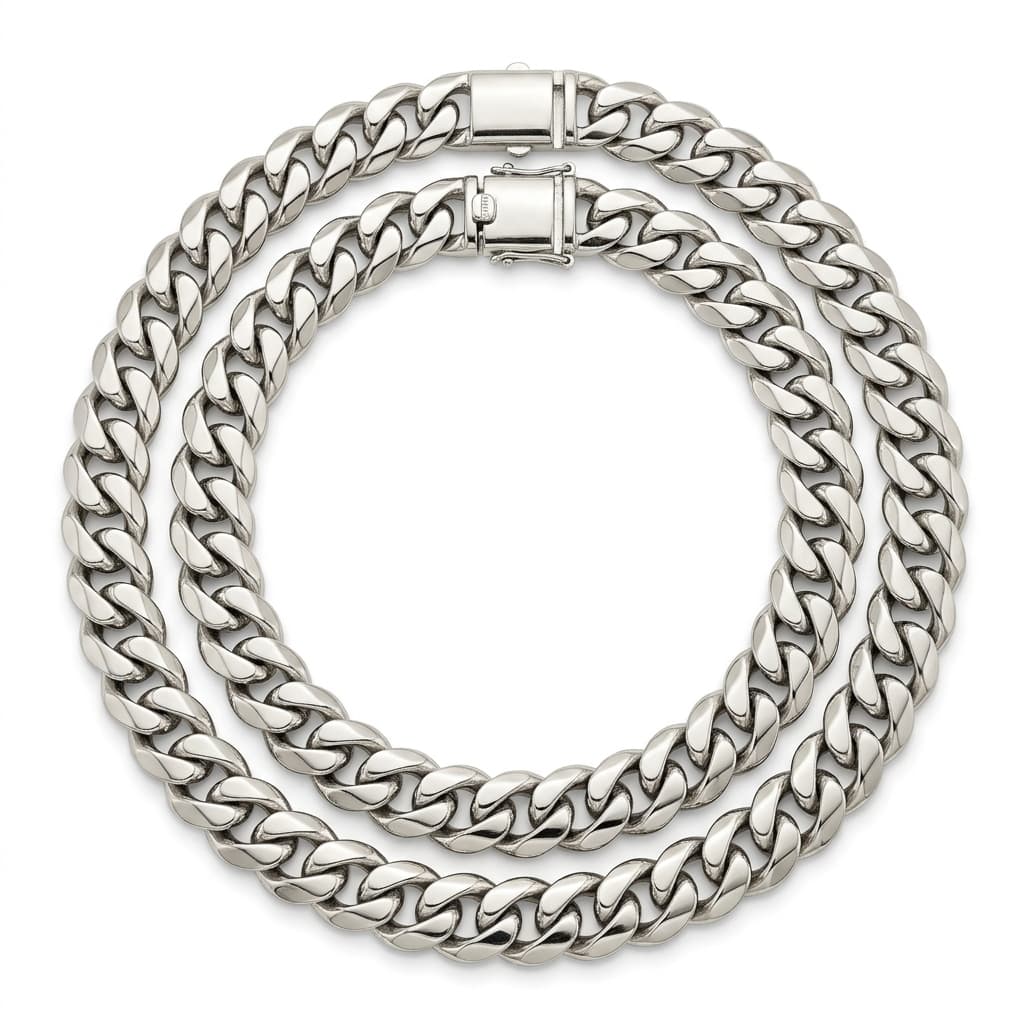 White Gold Cuban Chain