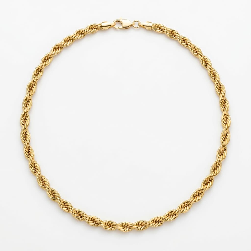 Yellow Gold Rope Chain
