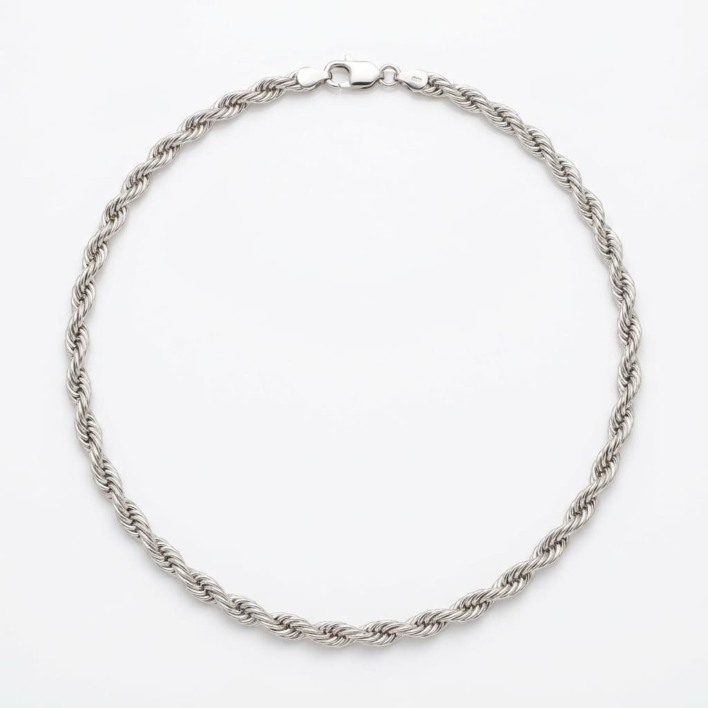 White Gold Rope Chain