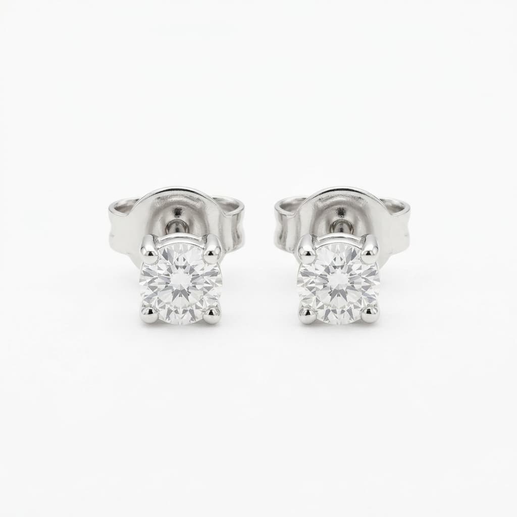 White Gold Studs