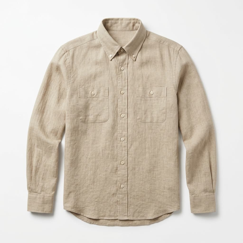 Sand Linen Oxford
