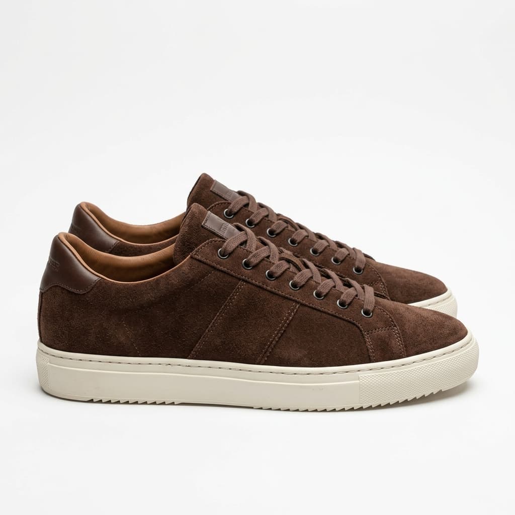 Brown Suede Low Sneaker
