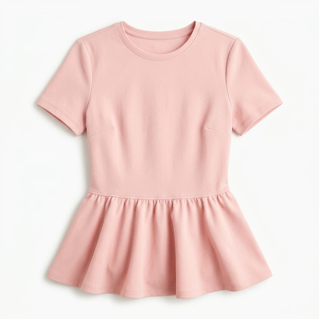 Blush Peplum Top