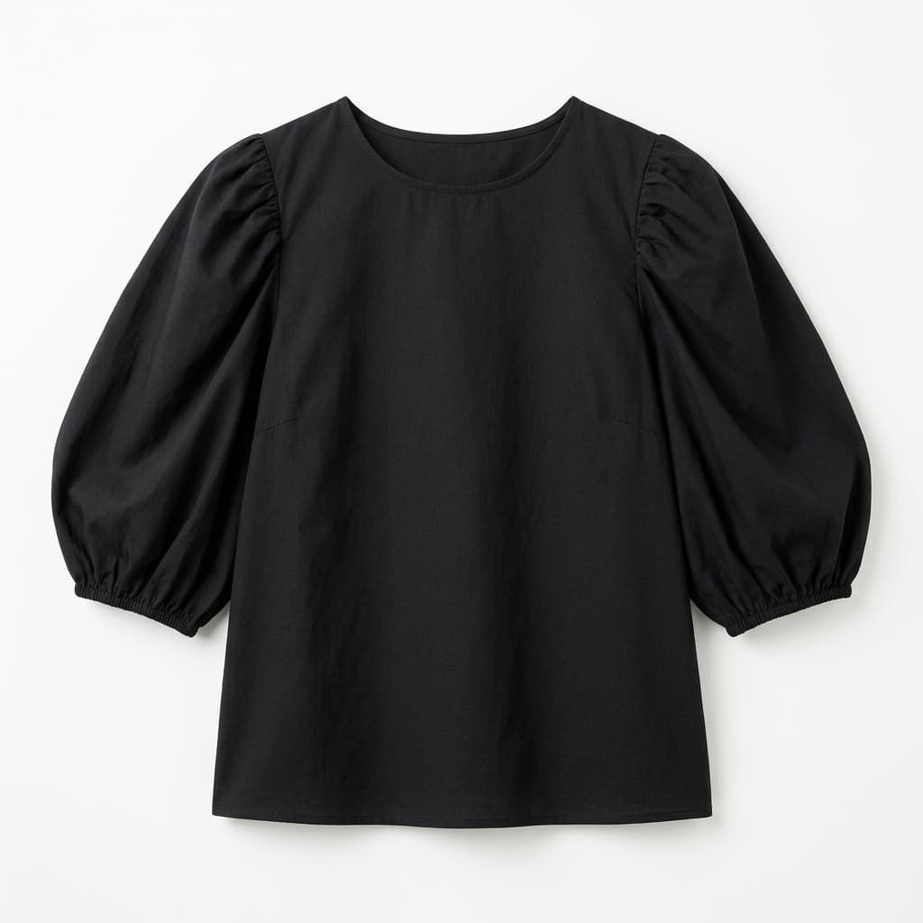 Black Puff Sleeve